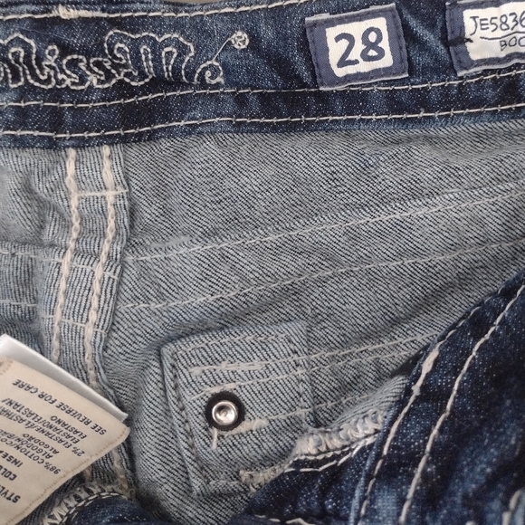 NWOT MISS ME JE5836B7R BOOTCUT SIZE 28 WITH BLING 💞💞💞💞 - Picture 7 of 15